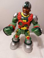 Front view of action figure standing upright