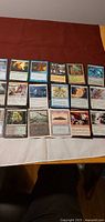 Grid view of all 18 Magic cards