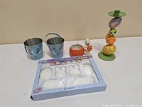 Group view of all decor items and craft kit