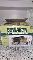 Retail box showing Bernardin Home Canning Starter Kit and contents list