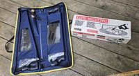Open Mastercraft case showing four saws and storage compartments