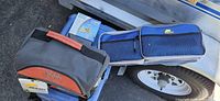 Two Plano tackle bags, boxed Shakespeare reel