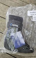 United Ortho boot sealed in clear plastic bag showing logo and product tag
