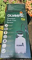 Front of Olympic sprayer box showing product and model 52198A