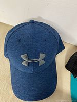 Blue heather Under Armour cap front view