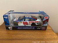Front view of boxed Dale Earnhardt Jr. No. 88 die-cast car