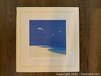 Full view of unframed John Miller print on floor