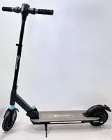 Full side view of Evercross E8 scooter showing frame, wheels, kickstand