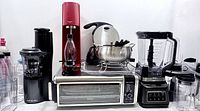 Group shot of all countertop appliances and accessories