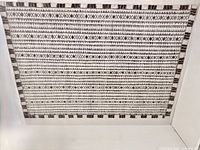 Top-down view of full rug showing overall pattern and condition