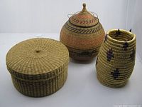 All three baskets side by side