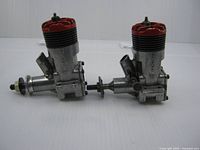 Both McCoy .35 engines side by side showing overall form