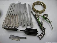 Group shot of all metal items laid out