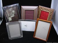 Group shot of all six picture frames