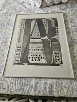 Full framed print showing artwork, mat and frame