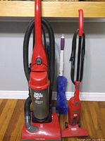 Dirt Devil Breeze upright vacuum, Dirt Devil Versa Clean stick vacuum, microfiber duster