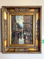 Framed painting front view