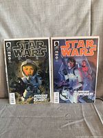Front covers of both Star Wars #9 and #10 comics, bagged and boarded