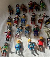 spread of 20 medieval figures, ghost, shields and weapons