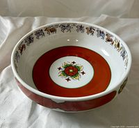 overall view of bowl exterior and interior decoration