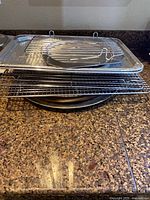 Corning Ware rectangular baker set with racks and kitchen supplies ...