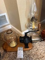 Oil lamp and coffee grinder overview