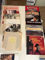 Overview of records in two columns showing most jackets