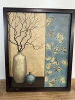 Front view of framed artwork showing image and frame