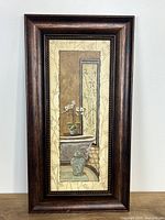 Full view of framed artwork