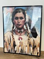 Full view of framed portrait print