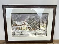 Full view of framed artwork