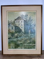 Full view of framed artwork