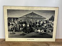 Full view of mounted photograph showing image, border, and dimensions context