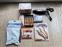 All items laid out on floor