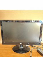 Front view of LG 22-inch monitor on stand