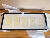 front view showing five 4x6 openings