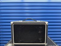 Front view of Traynor TS-10 amplifier showing grille and cabinet