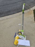 All five items grouped together on pavement