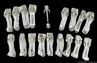 Set of 18 stainless steel cat hanging spoons, some in wrappers