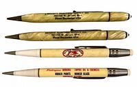 All four pencils showing full length and branding