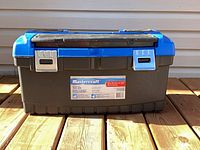 Front view of Mastercraft toolbox