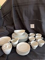 All 25 Mikasa Sophisticate pieces grouped on backdrop