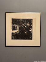 Full front view of framed print showing artwork, mat and frame