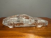 Left side view of crystal Ferrari Testarossa model