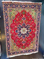 Full view of Persian carpet front side
