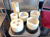 Group shot of all candles and stands