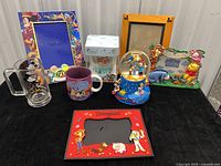 Group shot of all eight Disney items