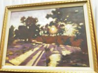 Full view of framed painting