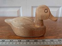 profile view showing full length next to ruler