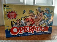 Front of sealed Hasbro Operation board game box